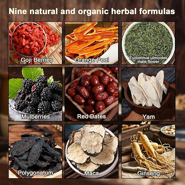QIUUMEY GINSENG AND WOLFBERRY TEA, ORGANIC KIDNEY CLEANSE CHINESE HERBAL TEA FOR MEN AND WOMEN (120G, 10 BAGS X 12G)