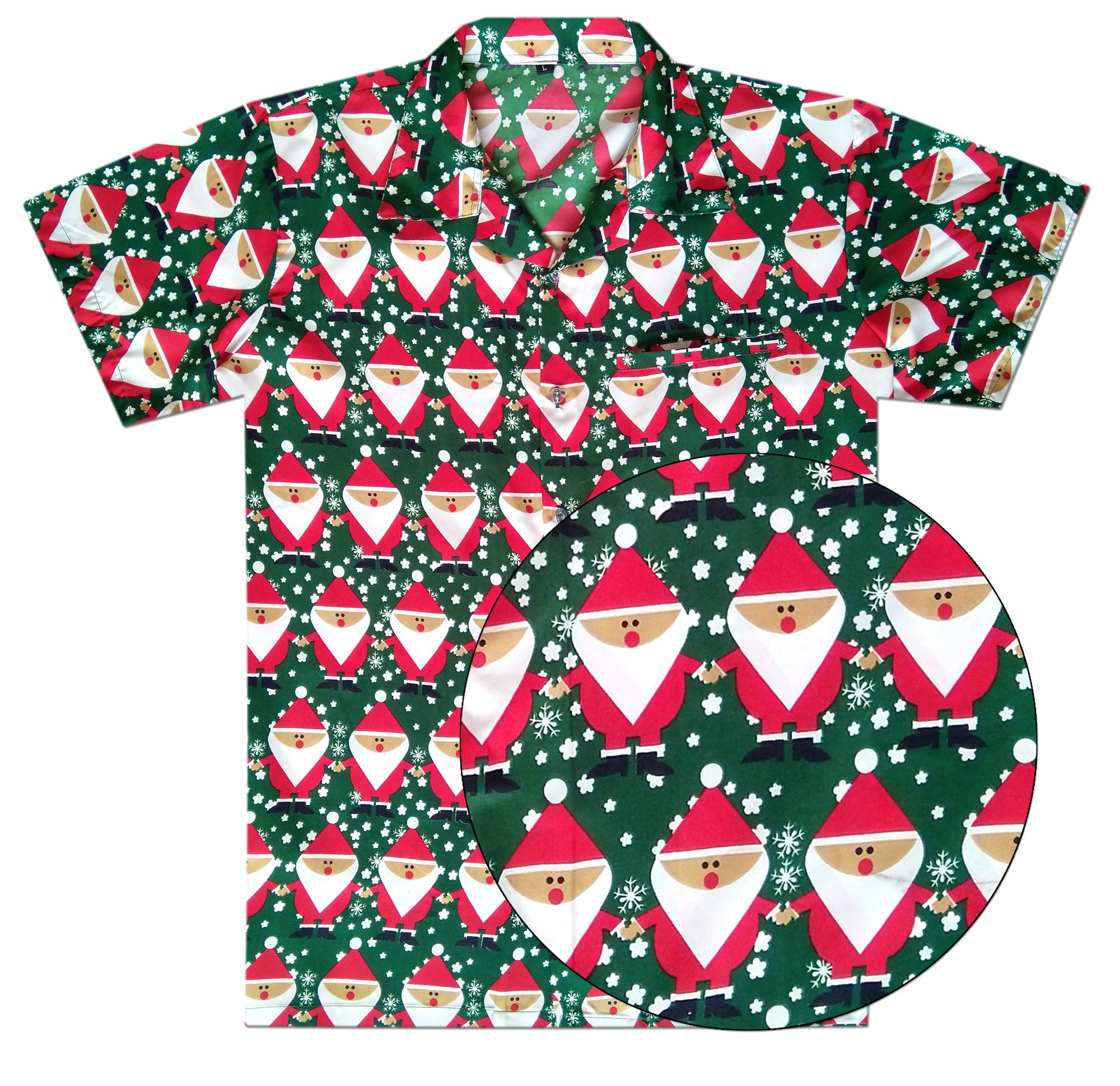 Varnit Crafts Funky Christmas Hawaiian Shirt for Men Holiday X4 - Image 6