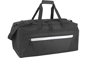 40 Liter, 22 Inch Duffle Bags for Women, Men, Travel Heavy Duty with Shoulder Strap (Black)