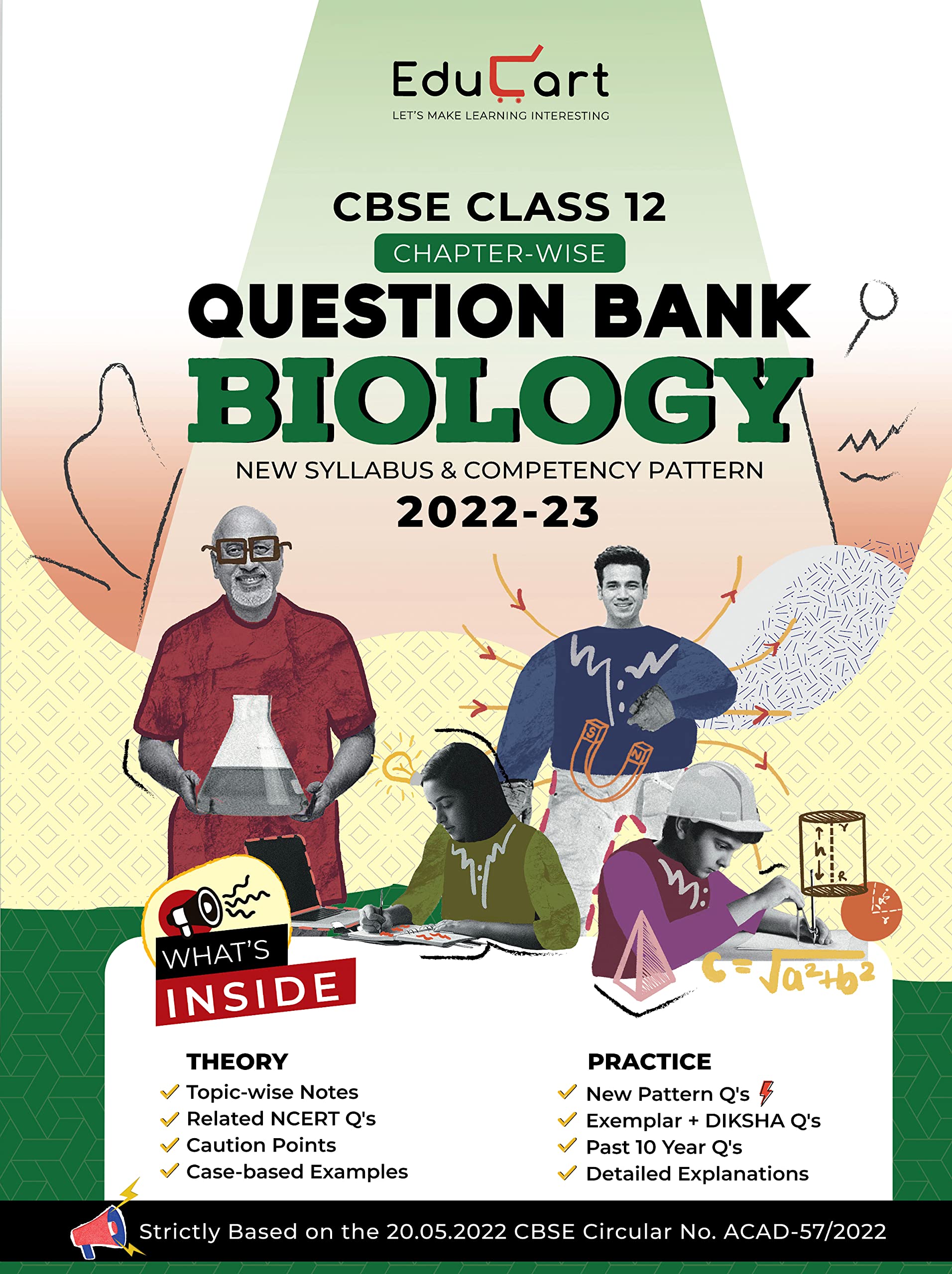 Educart CBSE Class 12 BIOLOGY New Question Bank Book For 2022-23