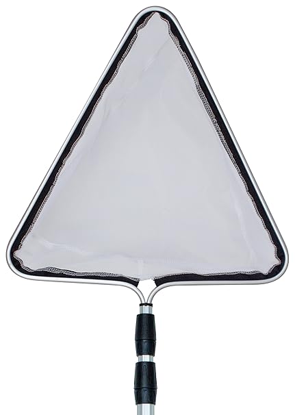 Söll 18829 Kescher, Algenkescher extra-fein, dreieckig aus hochwertigem Aluminium, teleskopierbar von 60-150 cm, 1 x 1 Stück,