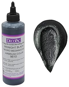 DecoPac Airbrush Color, Midnight Black, .6 Pound