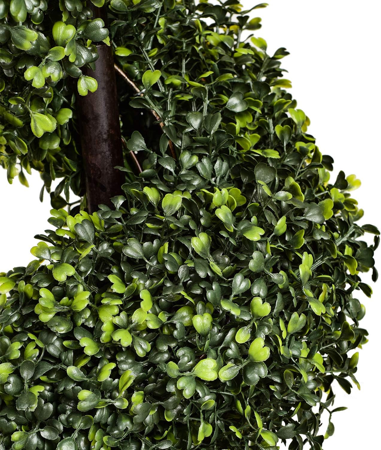 Artificial Cypress Spiral Topiary Trees Potted Indoor or Outdoor (Spiral Boxwood Trees, 5 Feet) -