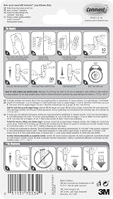 Command Jumbo Utility Hook White Pack of 1 Hook and 4 Adhesive Strips Holds Up view 8