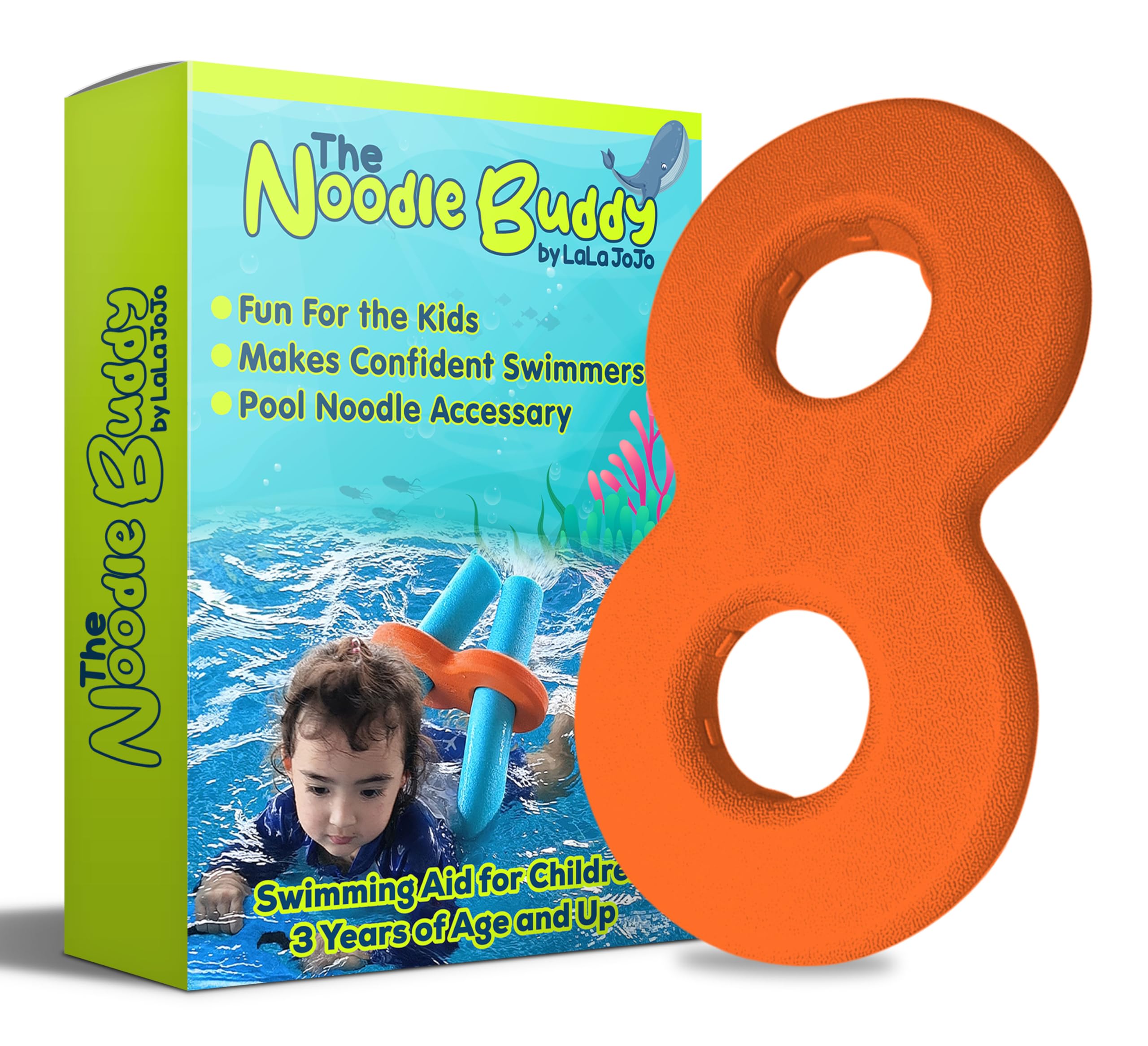 Photo 1 of Pool Noodle Connector – The Noodle Buddy Swim Aid for Kids & Toddlers | Snug, Safe & Durable | Fits Standard Pool Noodles & Floaties Accessory | Boosts Confidence in Water | Not a Life Saving Device