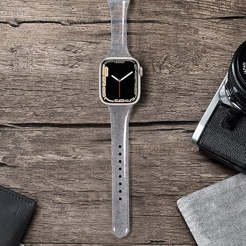 SWEES Compatible with Apple Watch Bands 41mm 38mm 40mm, Shiny