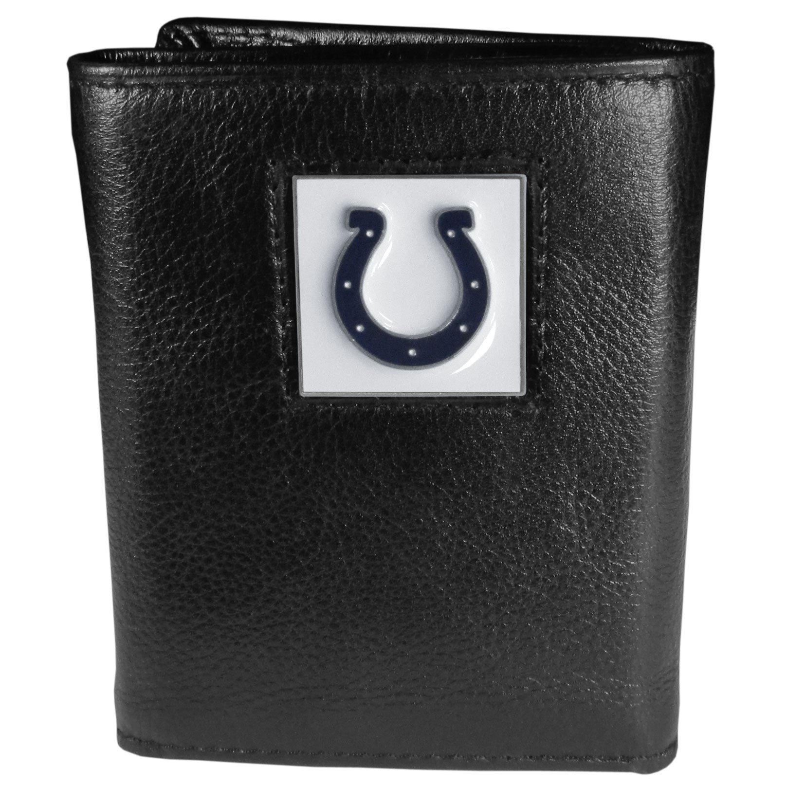 Siskiyou NFL Sports Mens Indianapolis Colts Deluxe Leather Tri-fold Wallet One Size Black