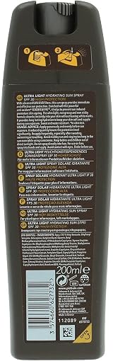 Piz Buin In Sun Ultra Light Sun Spray SPF30 200ml High Protection Hydration view 2