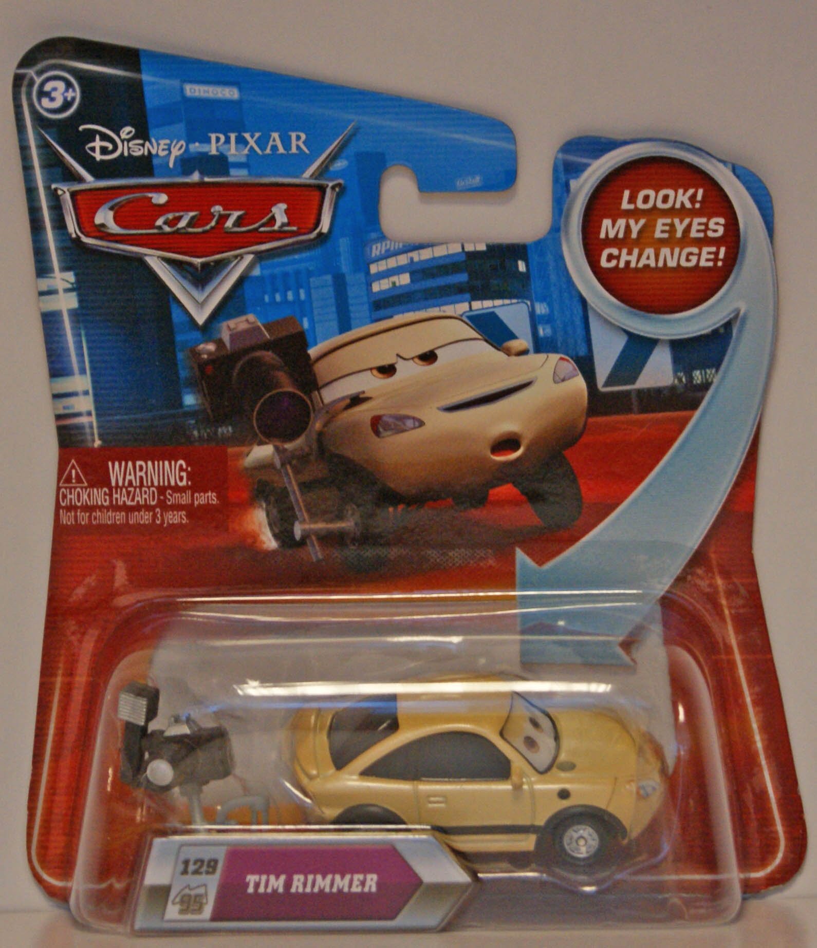 Disney / Pixar CARS Movie 155 Die Cast Car with Lenticular Eyes Series 2 Tim Rimmer