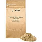 Pure Original Ingredients Maitake Mushroom Powder (1lb) Hen-of-The-Woods, Non-GMO, Lab-Verified.