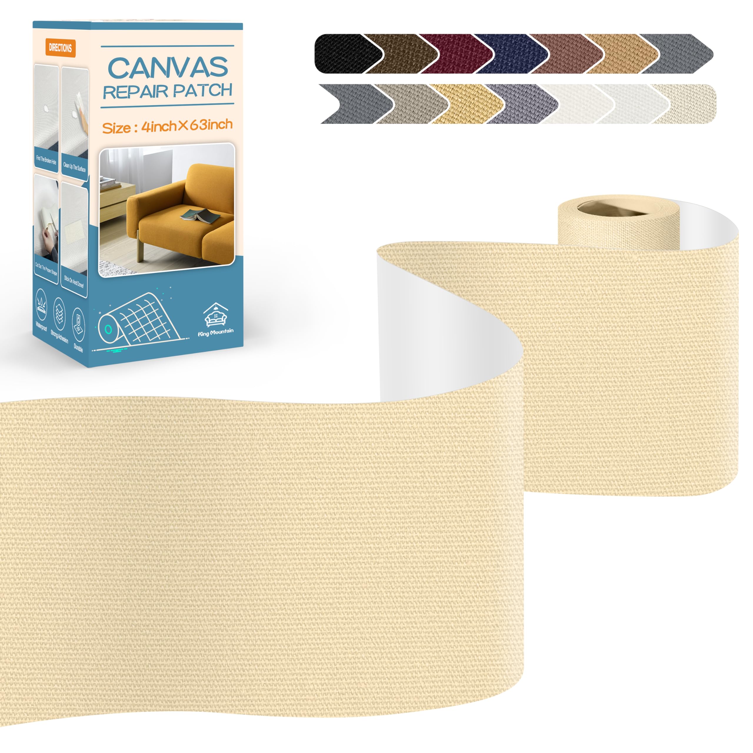 KING MOUNTAIN Canvas Repair Tape,Outdoor Gear