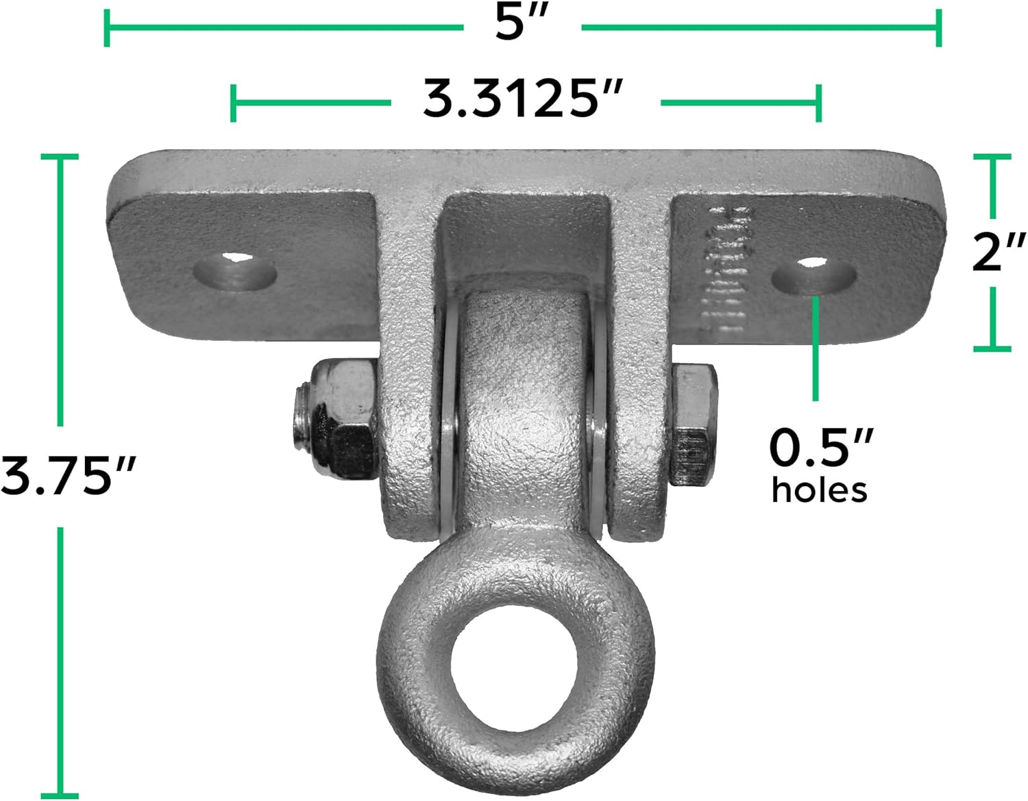 Jungle Gym Kingdom Swing Set Brackets - Heavy Duty Swing Hanger w/ Locking Snap Hooks - Indoor/Outdoor Playground Swing Set Accessories for Kids Swing (Set of 2): Toys & Games
