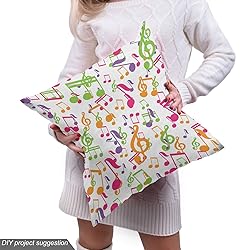 Ambesonne Music Fabric by The Yard, Inspirational