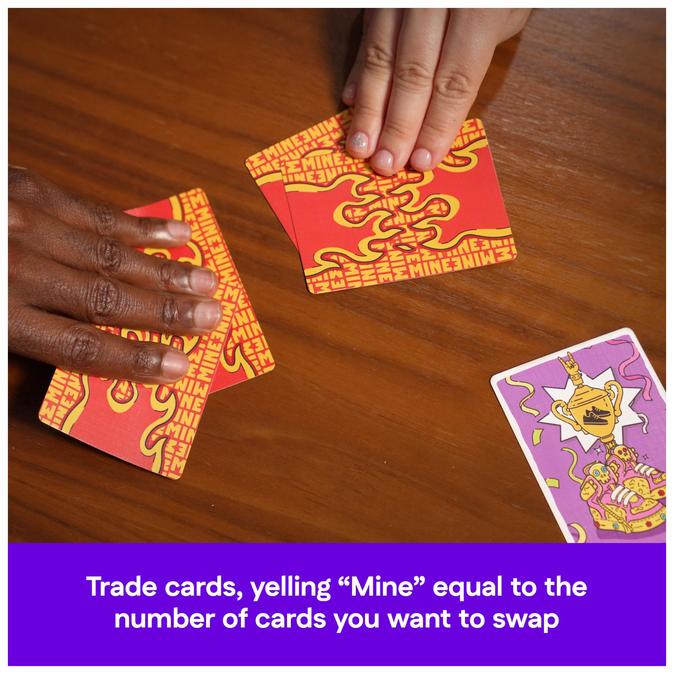 Spin Master Games, Mine Mine Mine The Card Game: A Fast-Paced Card Collecting Battle, Fun Activity for Family Game Night, 3-8 Players, Stocking Stuffer Gift Ideas for Ages 7 & Up