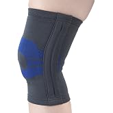 OTC Knee Brace, Compression Recovery, Gel Insert, Flexible Side Stays, Small