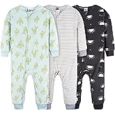 Gerber baby-boys Fleece Footless Pajamas 3-pack