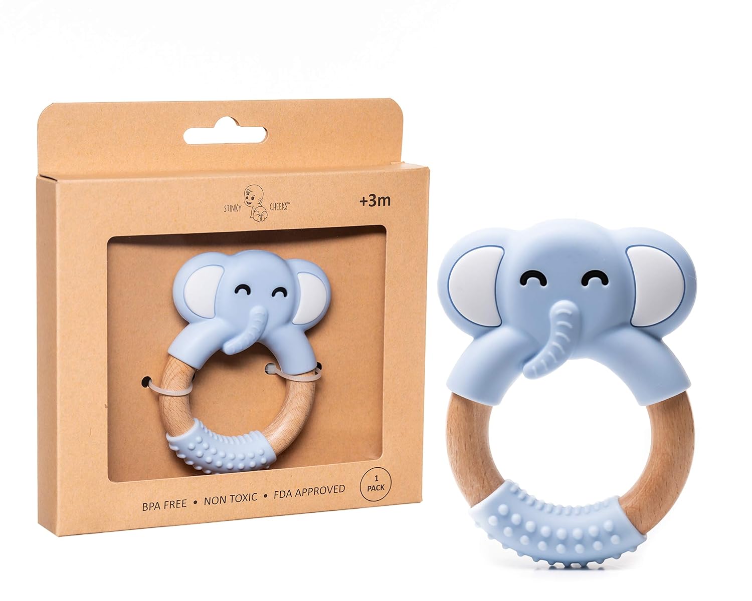 elephant teething ring
