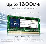 Timetec 16GB Kit (2x8GB) DDR3L/DDR3 1600MHz SODIMM 1.35V CL11 view 2