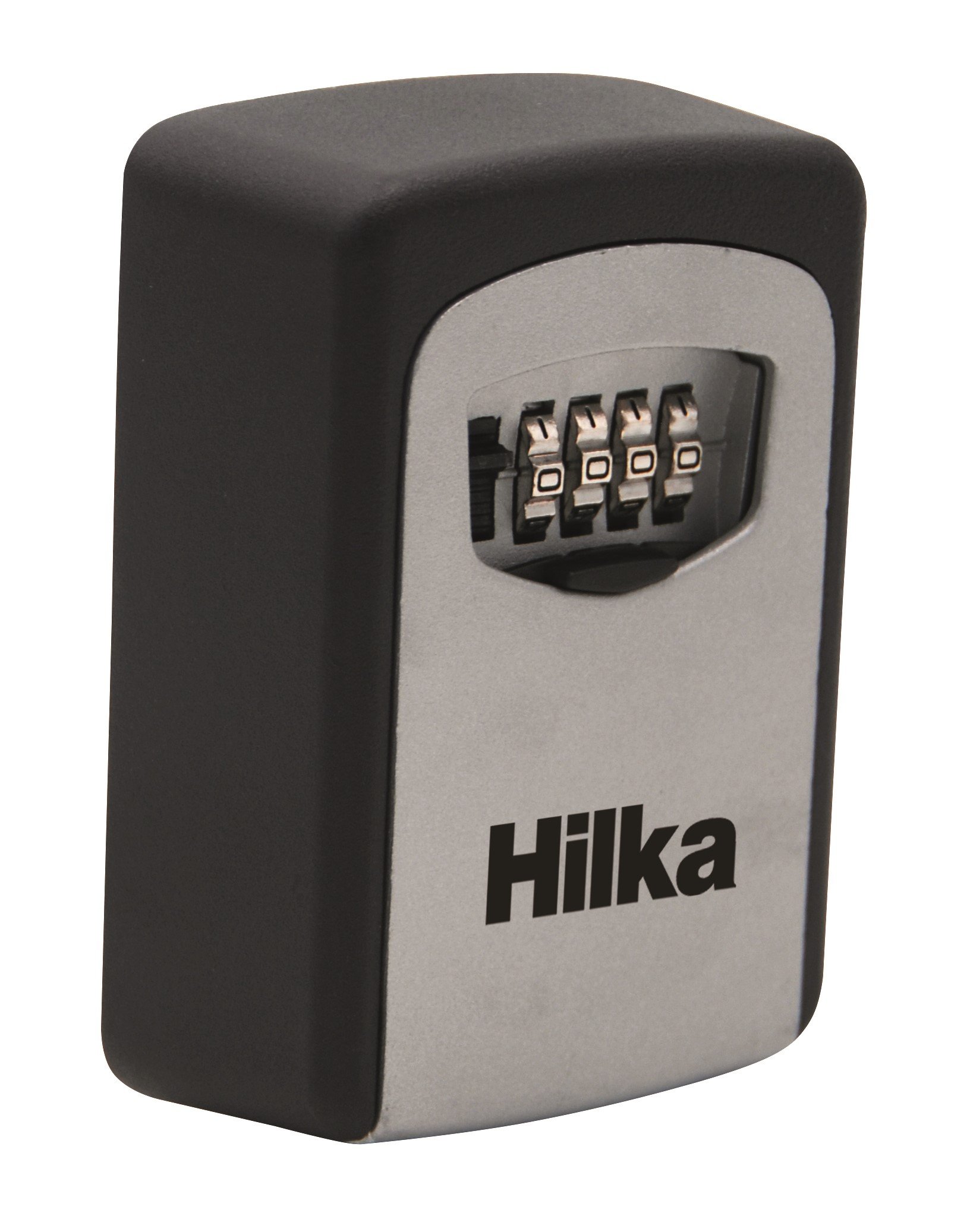 Hilka 70104050 Wall Mounted Key Storage Box, Black/Silver, 15x7x21.5cm