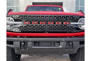 TUFSKINZ Grille Letter Overlays - Compatible with 2021-2026 Bronco