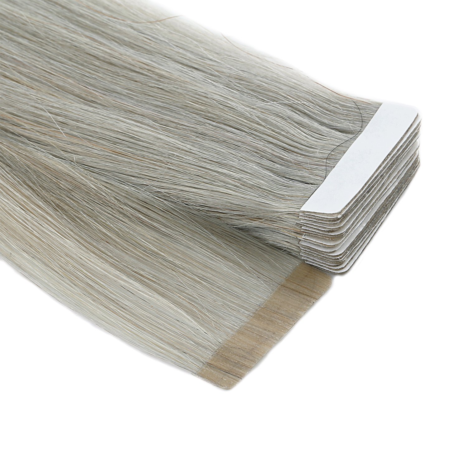 Amazon Com Neitsi A6 12inch Light Grey Tape In Human Hair