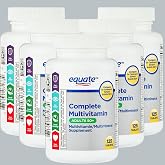 Equate Adult 50+ One Daily Complete Multivitamin Multimineral Supplement Tablets, Healthy Brain* - Compare to Centrum Silver, 125 Pills (Pack of 1)