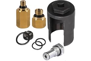 EnRand IPR Valve Removal Socket Wrench Pulley Tool with Seal Kit, High Pressure Oil Pump IPR Valve Air Test Fitting Tool and Fuel Rail Adapter fit for Ford 6.0L