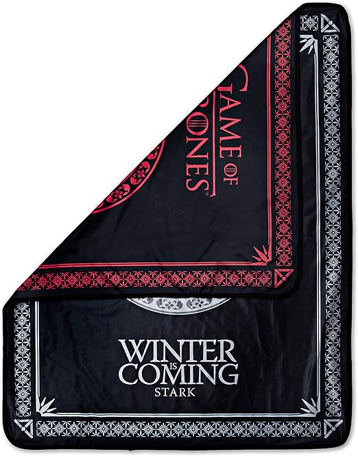 Amazon Com Rabbit Tanaka Game Of Thrones Reversible Fleece Throw Blanket House Sigil Soft Fleece Throw Got Stark And Targaryen 46 X 60 Two Sided Soft Throw Blanket Home Kitchen