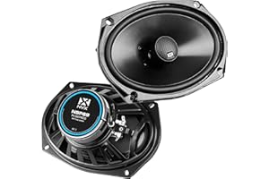 NVX® NSP69 6x9 Car Speakers, 900W Max, 300W RMS, 2-Way Coaxial w/Silk Dome Tweeters & Built-in X-Overs, Easy to Install in Cars/Trucks/Doors (Pair)