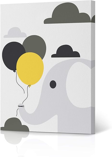 elephant nursery canvas