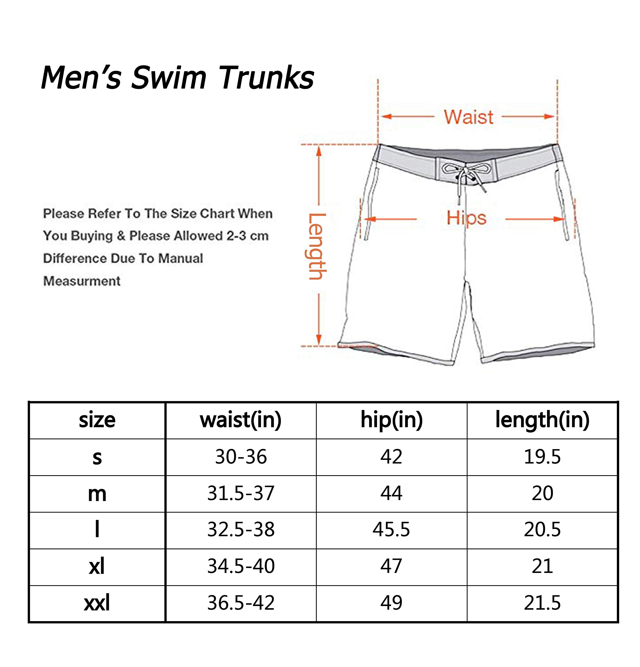 visesunny Men's Colorful Flower Print Beach Shorts