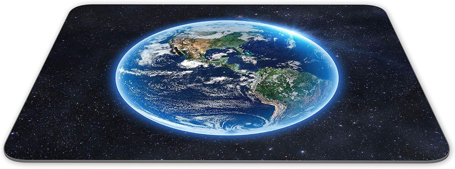 Destination Vinyl Ltd Blue Marble Earth From Space Mouse Mat Pad - Beautiful Computer #14522, Multicolor, 23.5cm x 19.6cm x 5mm - Image 3