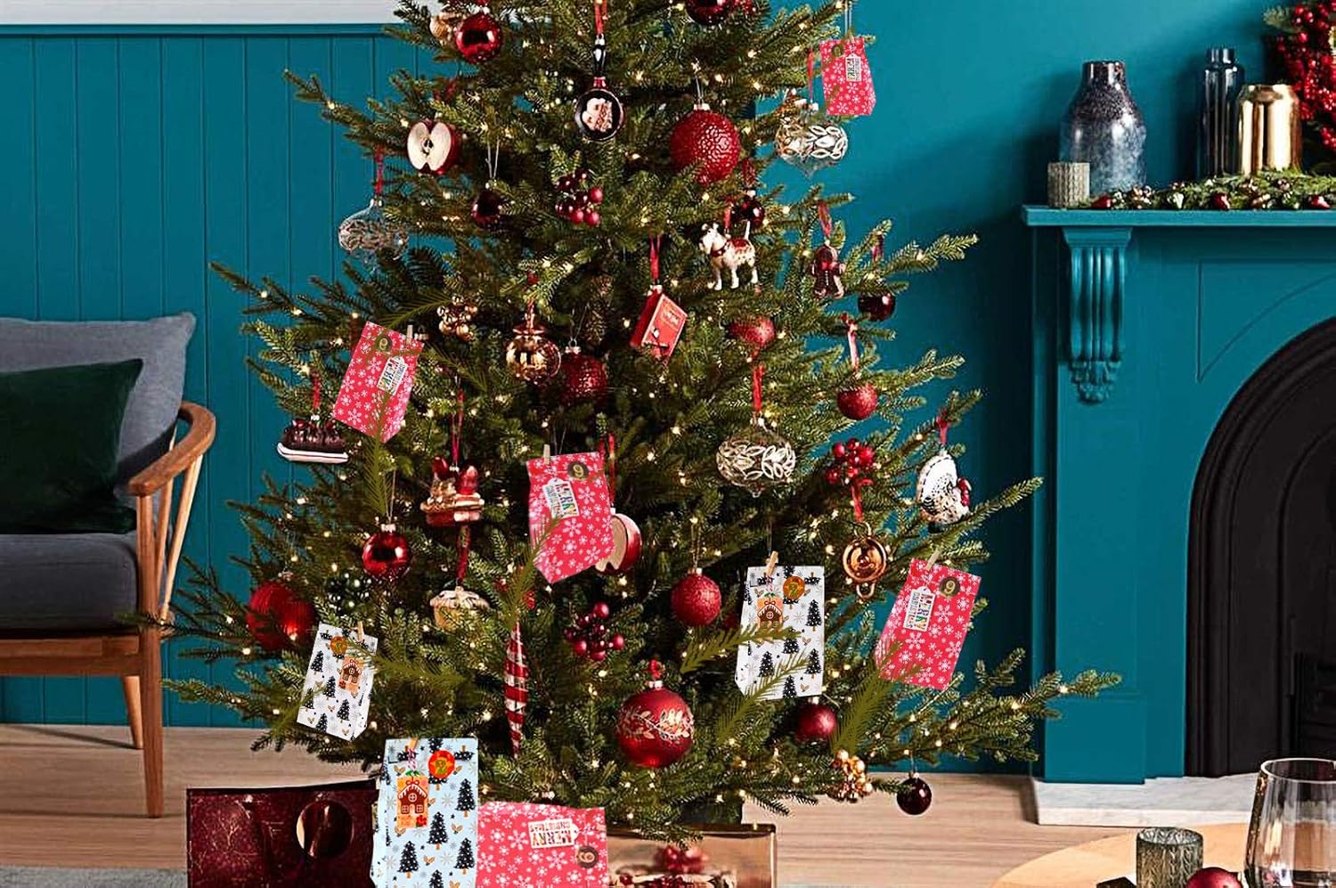 adventskalender zum befullen 23x12x7 5cm weihnachten party weihnachten splatzchen bonbontuten kraftpapiertuten fur hochzeiten 24 geschenktuten mit holzklammern weihnachtsanhanger farbseil adventskalender kuche haushalt wohnen questpark com ua