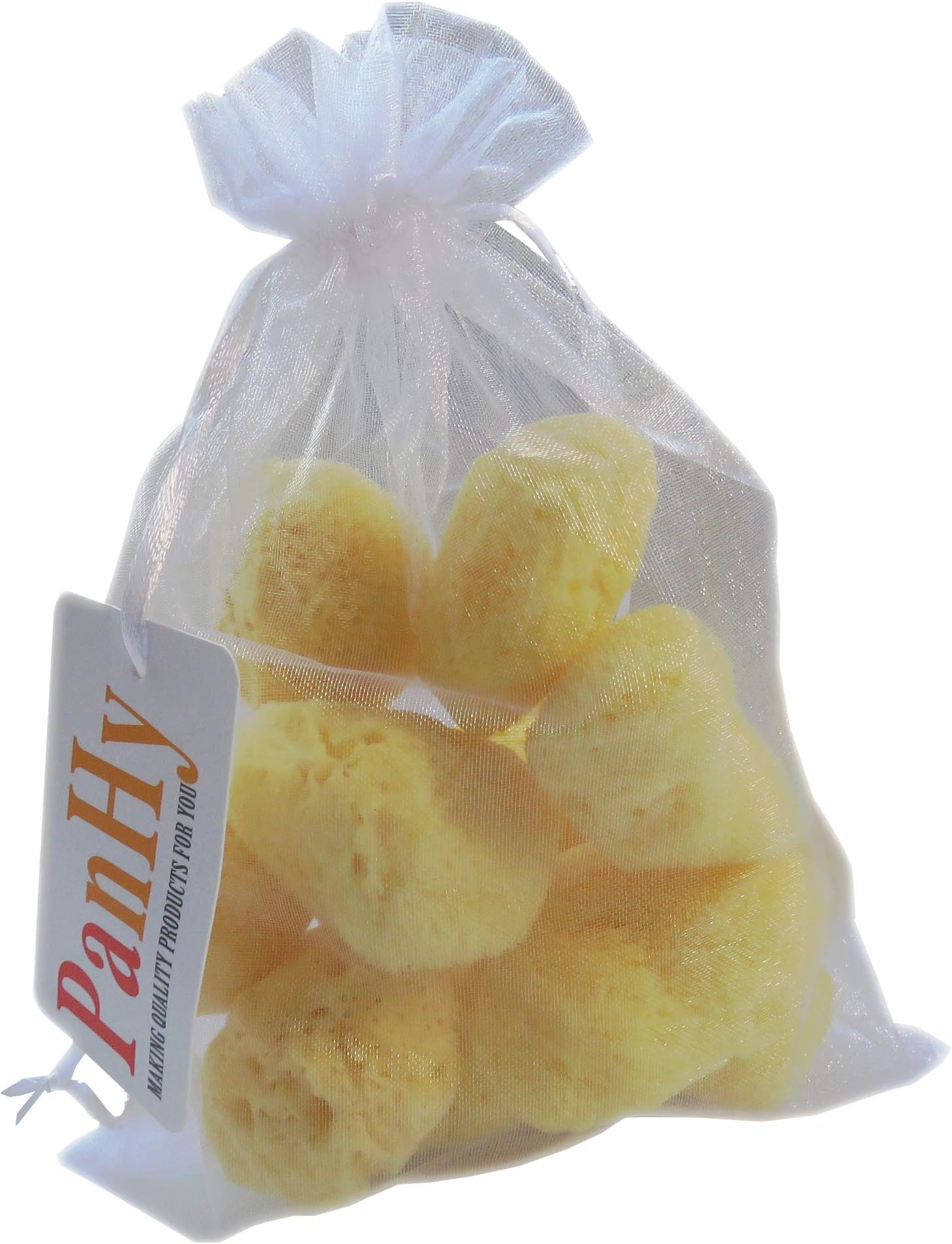 PanHy Natural PanHy Sea Sponges for Makeup & Cosmetics - Pack of 12, Cotton Ball Size 1.5-2"