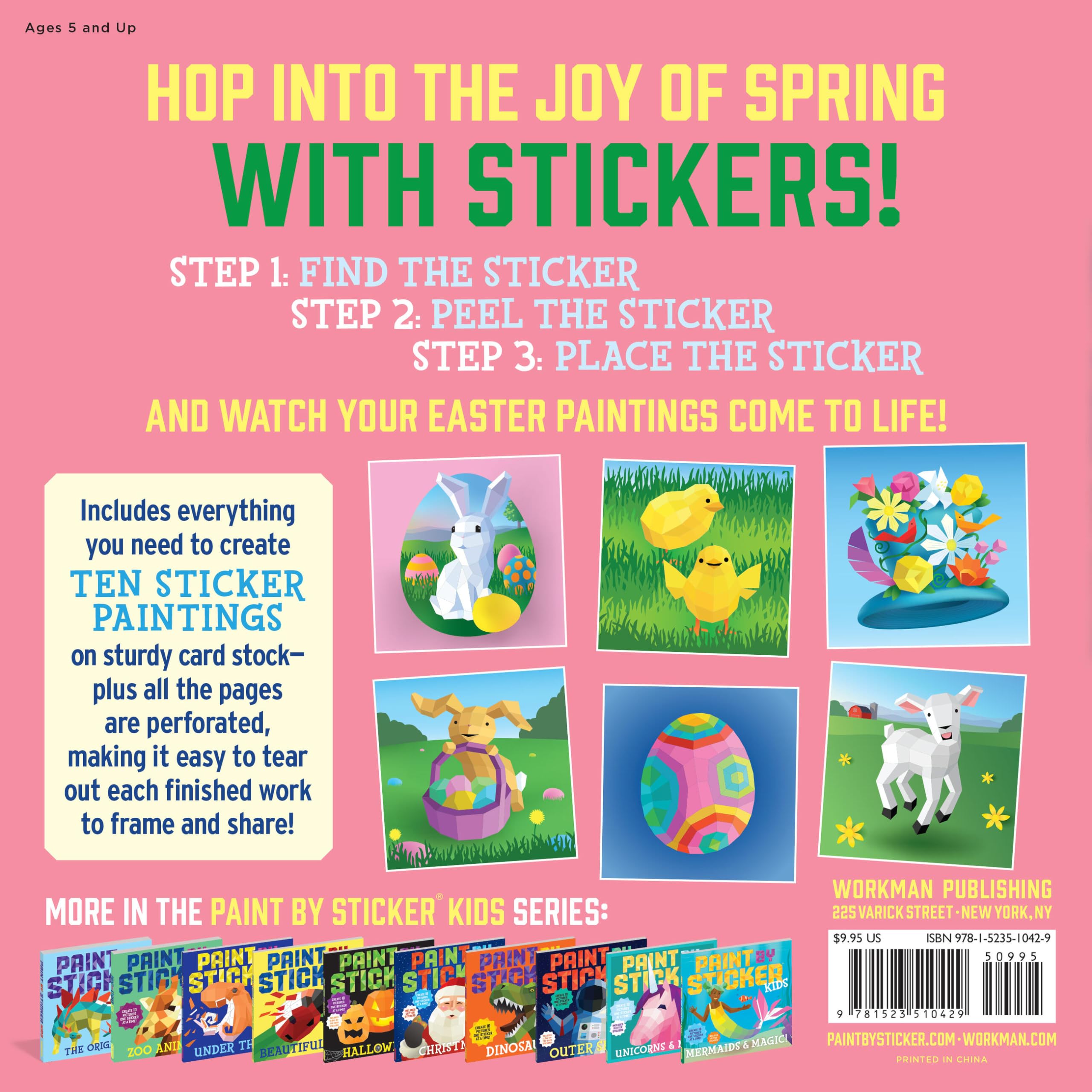 Paint by Sticker Kids: Easter: Create 10 Pictures One Sticker at a Time!