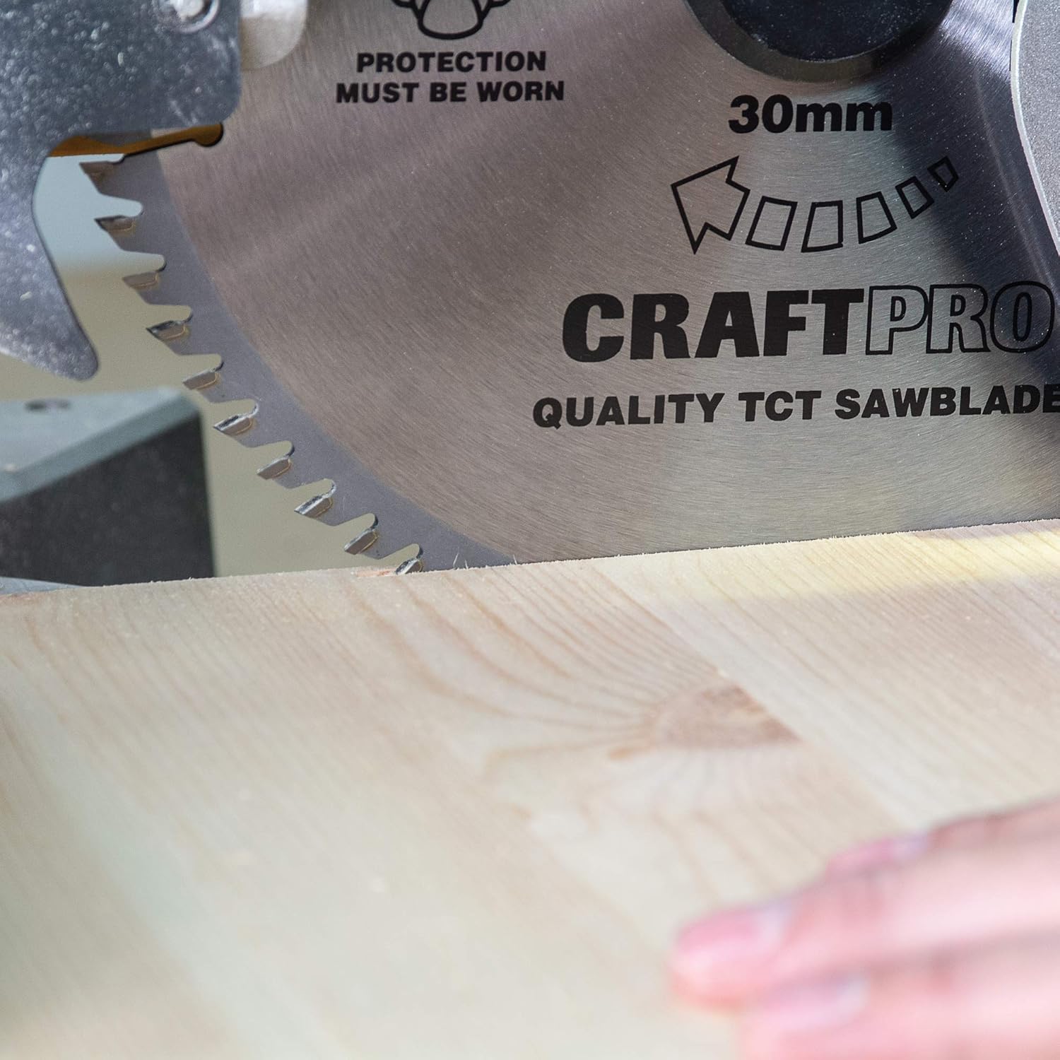 Trend Wood PTFE Circular Saw Blade, 250mm Diameter, 30mm Bore, 60 Teeth, TCT, 3mm Kerf, +15° Hook, CSB/TC25060 - Image 4