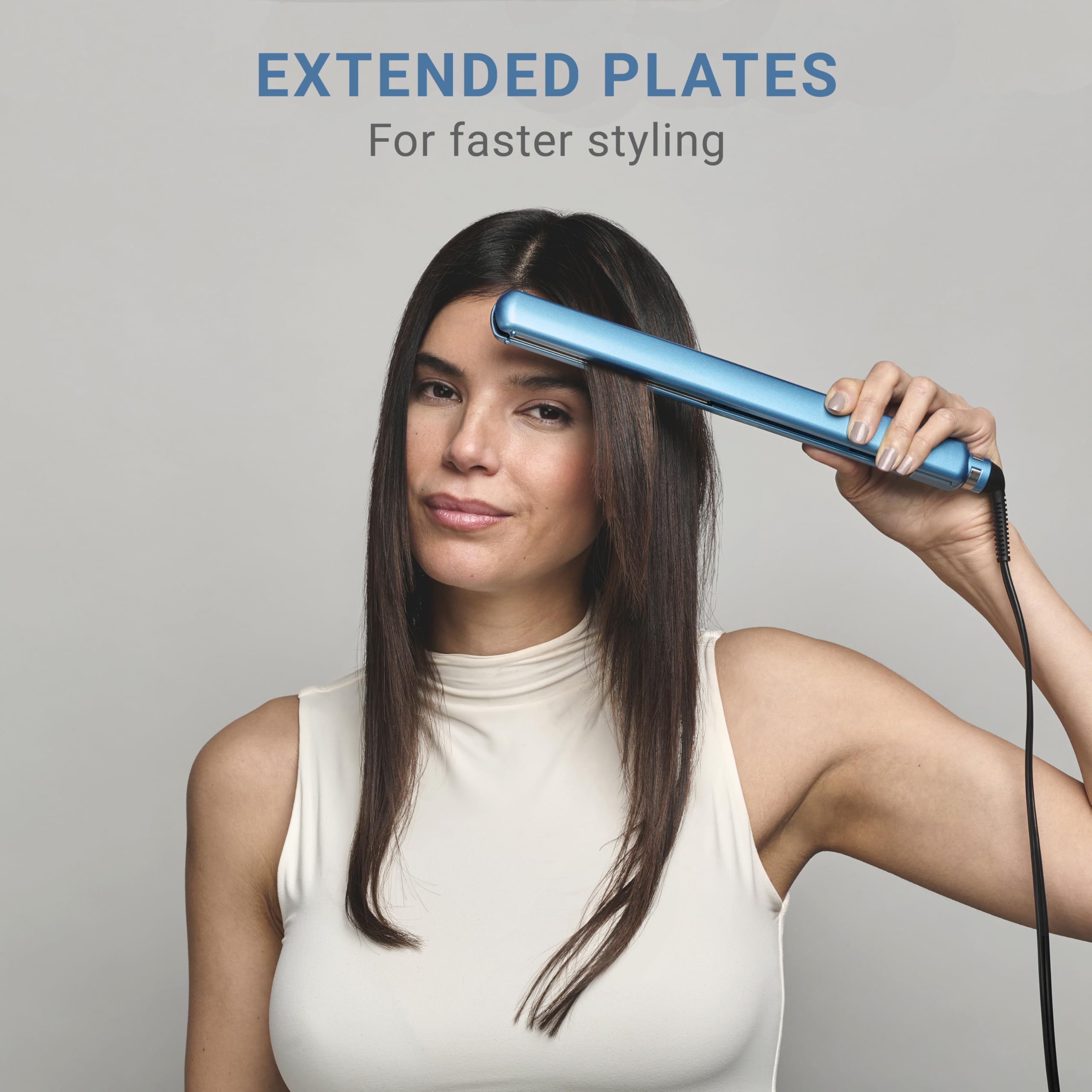 BabylissPRO Nano Titanium Ultra-Thin Hair Straightener, Professional Flat Iron For All Hair Types
