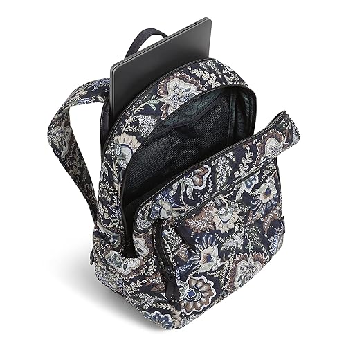 Vera Bradley Women's Cotton Campus Backpack, Java Navy Camo