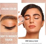 Oulac Shimmer Eyeshadow Satin Finish Peach Duo Sahara Gold 06g O10 view 2