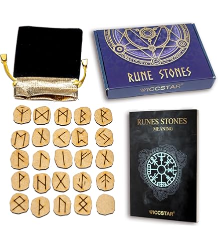 Amazon.com: Azure Green RRBON Bone Rune Set : Health & Household