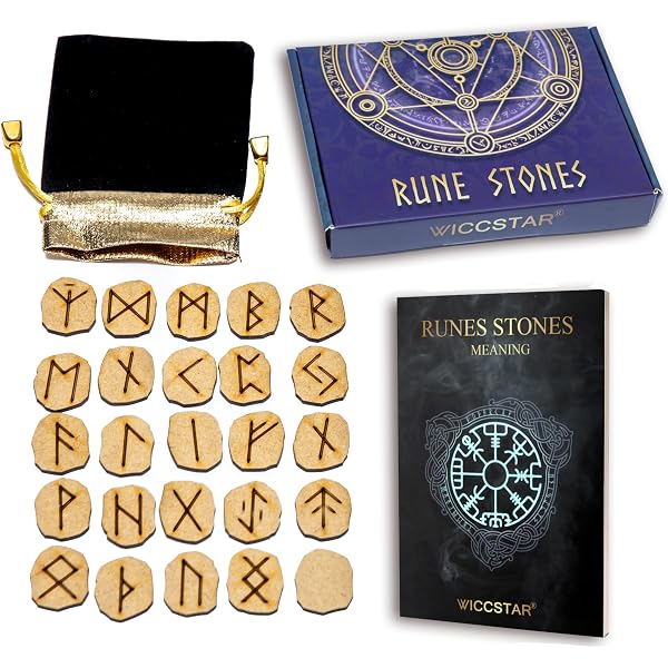 Basic Runes Set Rune Set 24 Wooden Runes Set, Elder Futhark Runes Set, Runes Set With ...