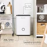 Russell Hobbs RHDH2002 20 Litre/Day Dehumidifier White 50m2 Smart Timer view 3