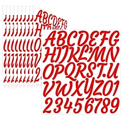 Llewyn 380 Pieces 10 Sheets Letter Stickers,Self