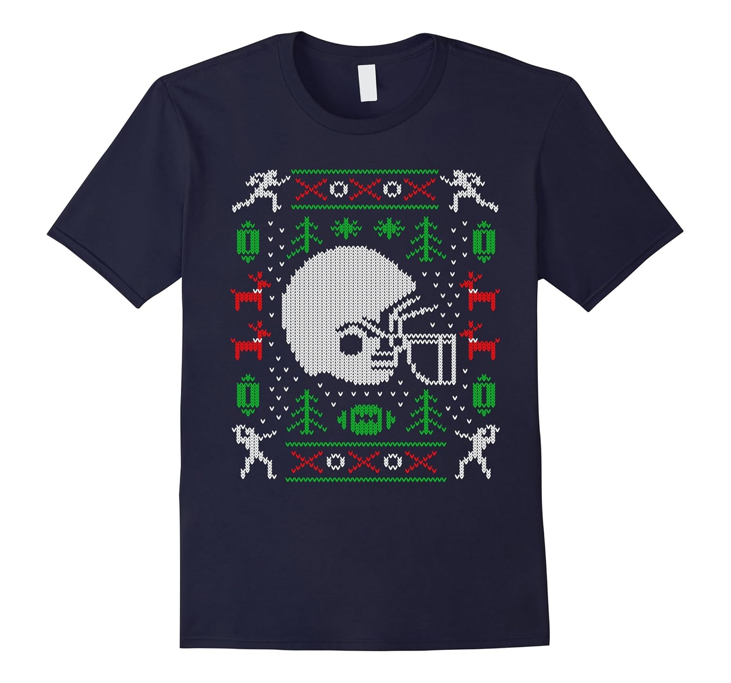 Football Ugly Christmas Sweater T-Shirt-ANZ