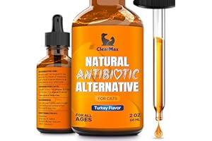 CLEAR MAX Antibiotics for Cats in Drops – Сat Respiratory Infection Treatment: Cold, Cough, and Allergies – Cat UTI Treatment with Turkey Flavor – May Support Hips & Joints – Proper for All Ages & Breeds – 2 Oz