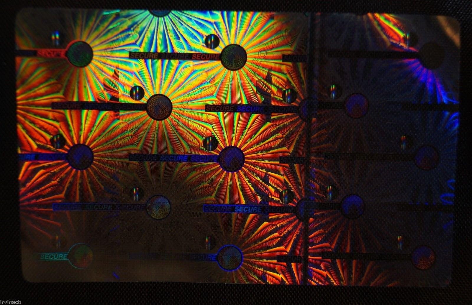 Secure Flower ID Hologram Overlays Inkjet Teslin ID Cards (10)