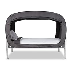 Privacy Pop Bed Tent (Twin) - BLACK