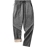 ZITY Men's Thick Fleece Winter Pants Heavyweight Warm Sherpa Lined Athletic Jogger Sweatpants with Pockets