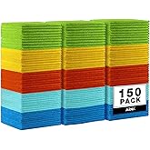 AIDEA Microfiber Cleaning Cloth, 150PK, Microfiber Towels for Cars, Premium All Purpose Car Cloth, Lint Free Rags, Absorbent Towels for SUVs, House, Kitchen, Window, 12"×12"