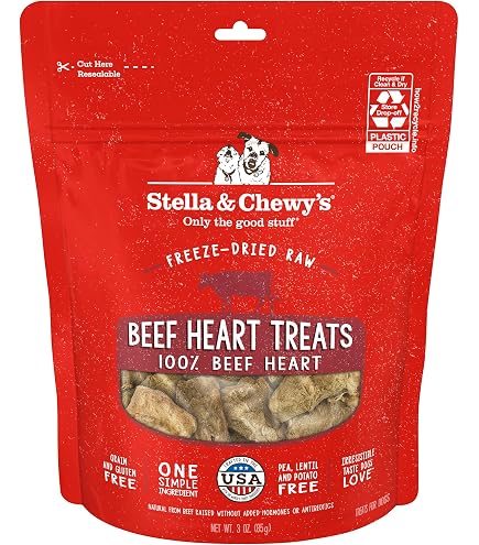 Live Pawsitively Freeze-Dried Chicken Hearts Dog & Cat Treats - Single Ingredient, High-Protein